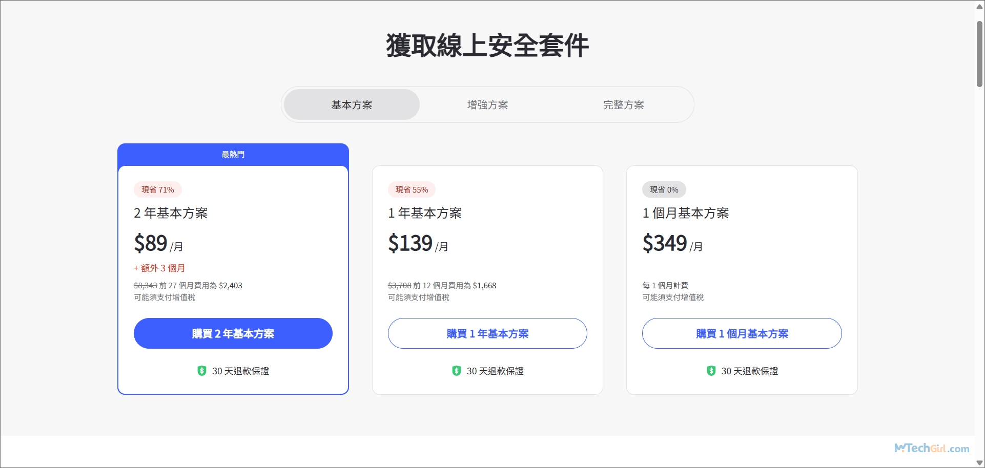 NordVPN 基本方案