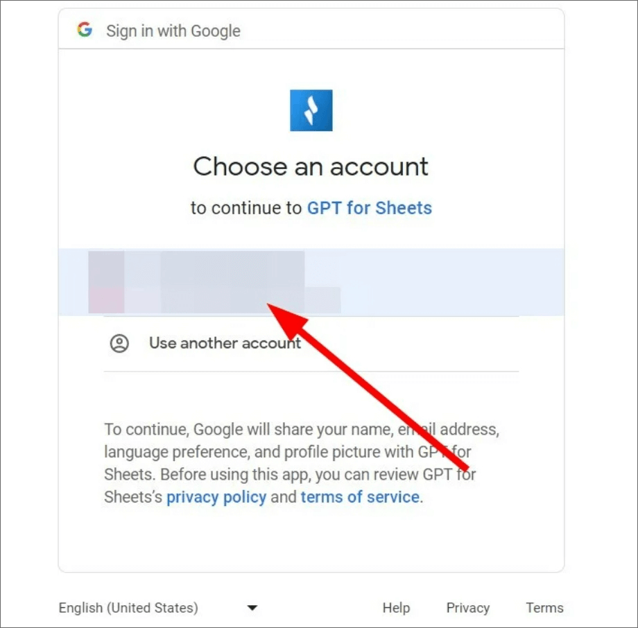 Google試算表授權ChatGPT