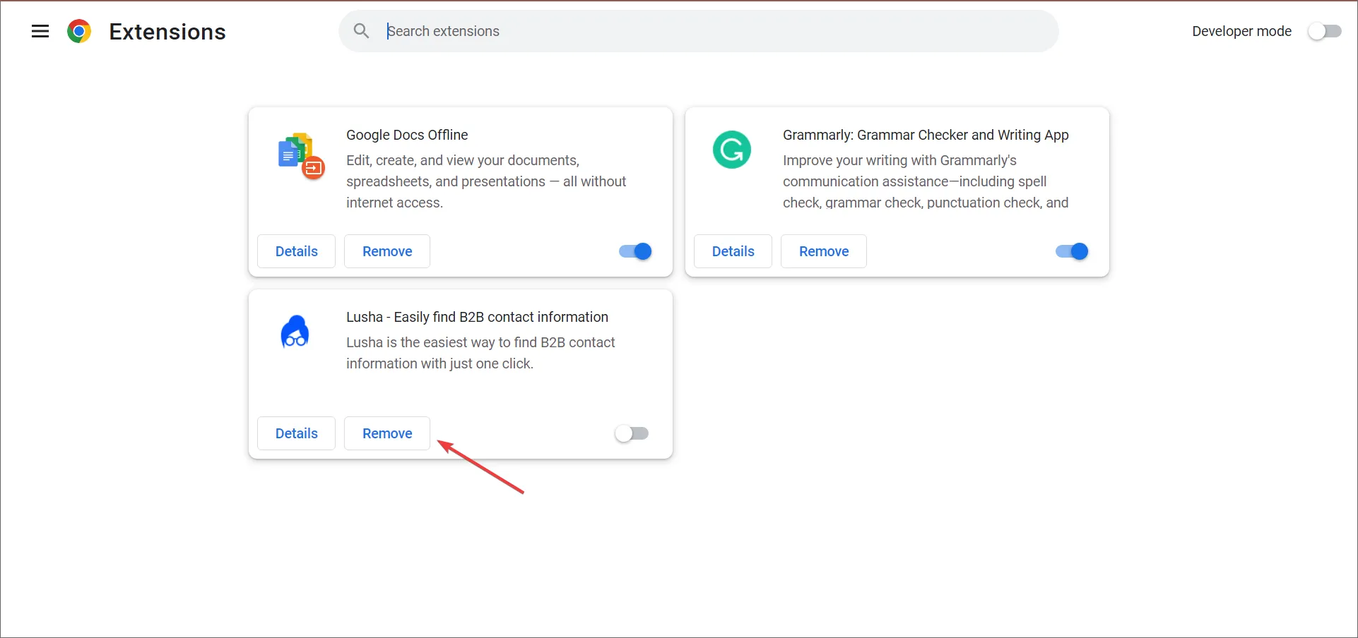 Google移除外掛程式