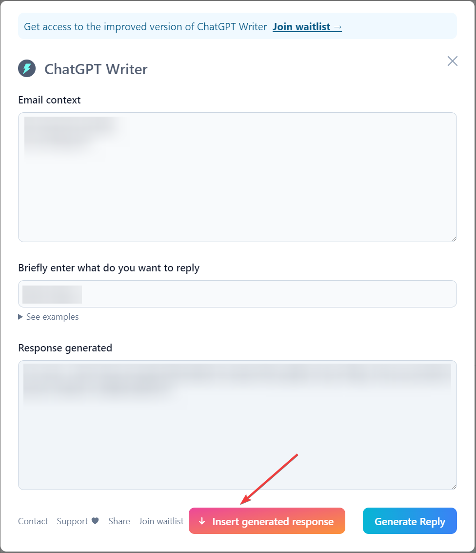 ChatGPT Writer安裝