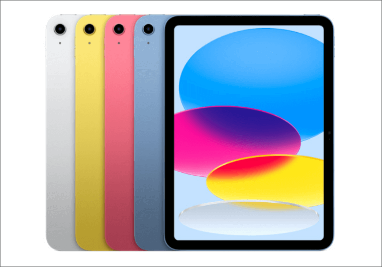 iPad 10的4種顏色