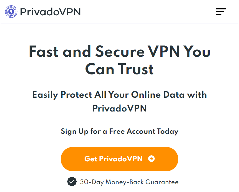 PrivadoVPN官方網站
