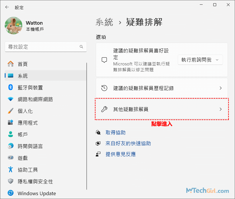 Windows 11其他疑難排解員