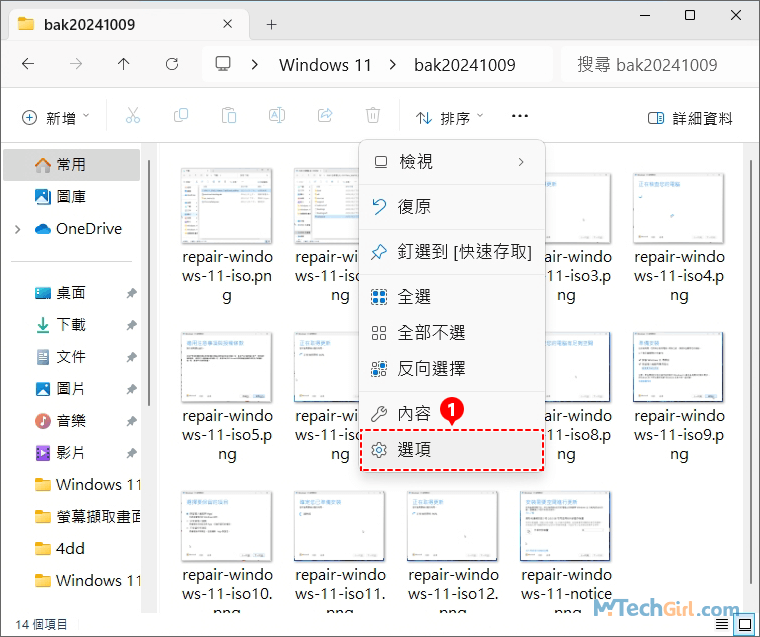 Windows 11顯示副檔名