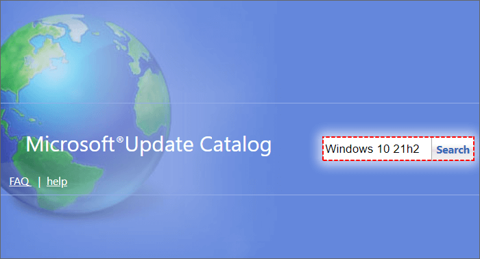 Microsoft Update Catalog網站