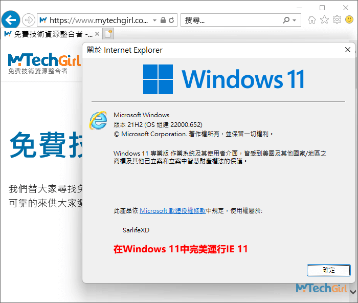 Windows 11中的IE 11