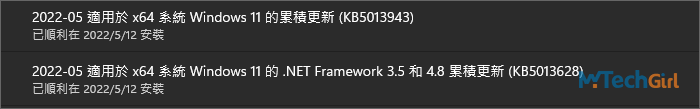 Windows 11安全更新KB5013943