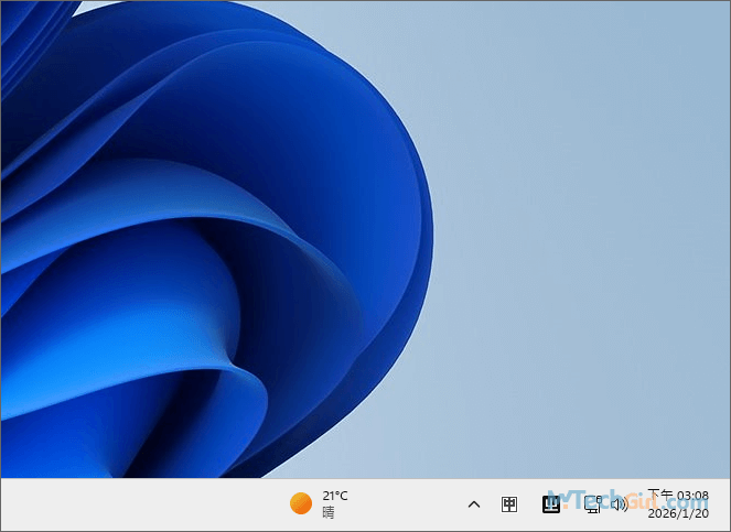 Windows 11 工作列右下角通知區域